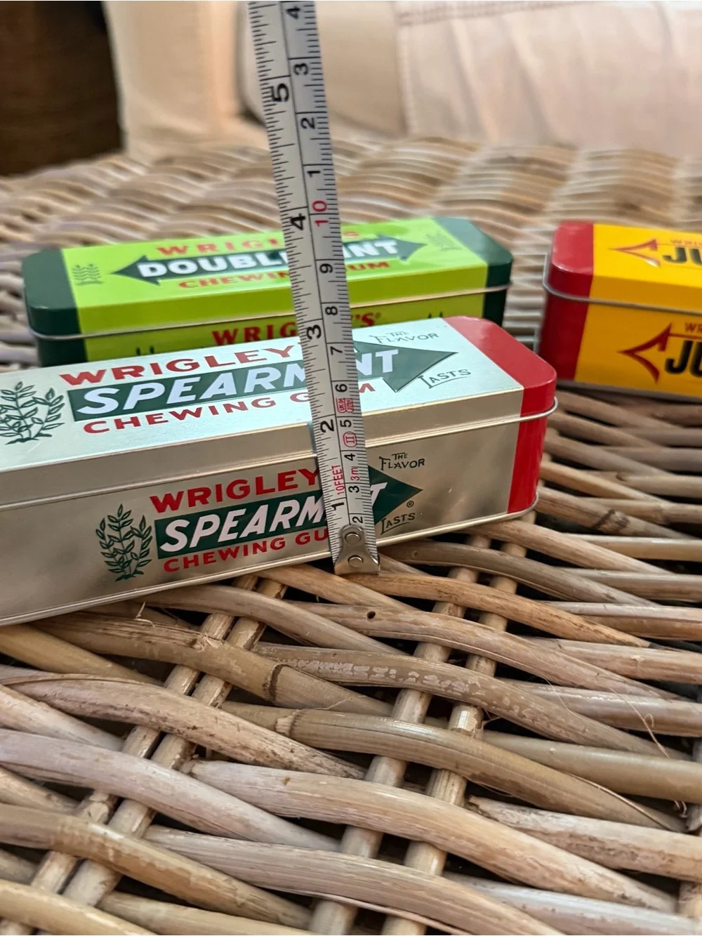 (4) Wrigley's Gum and M&M's Collectors Tins - perfect size for pencil box